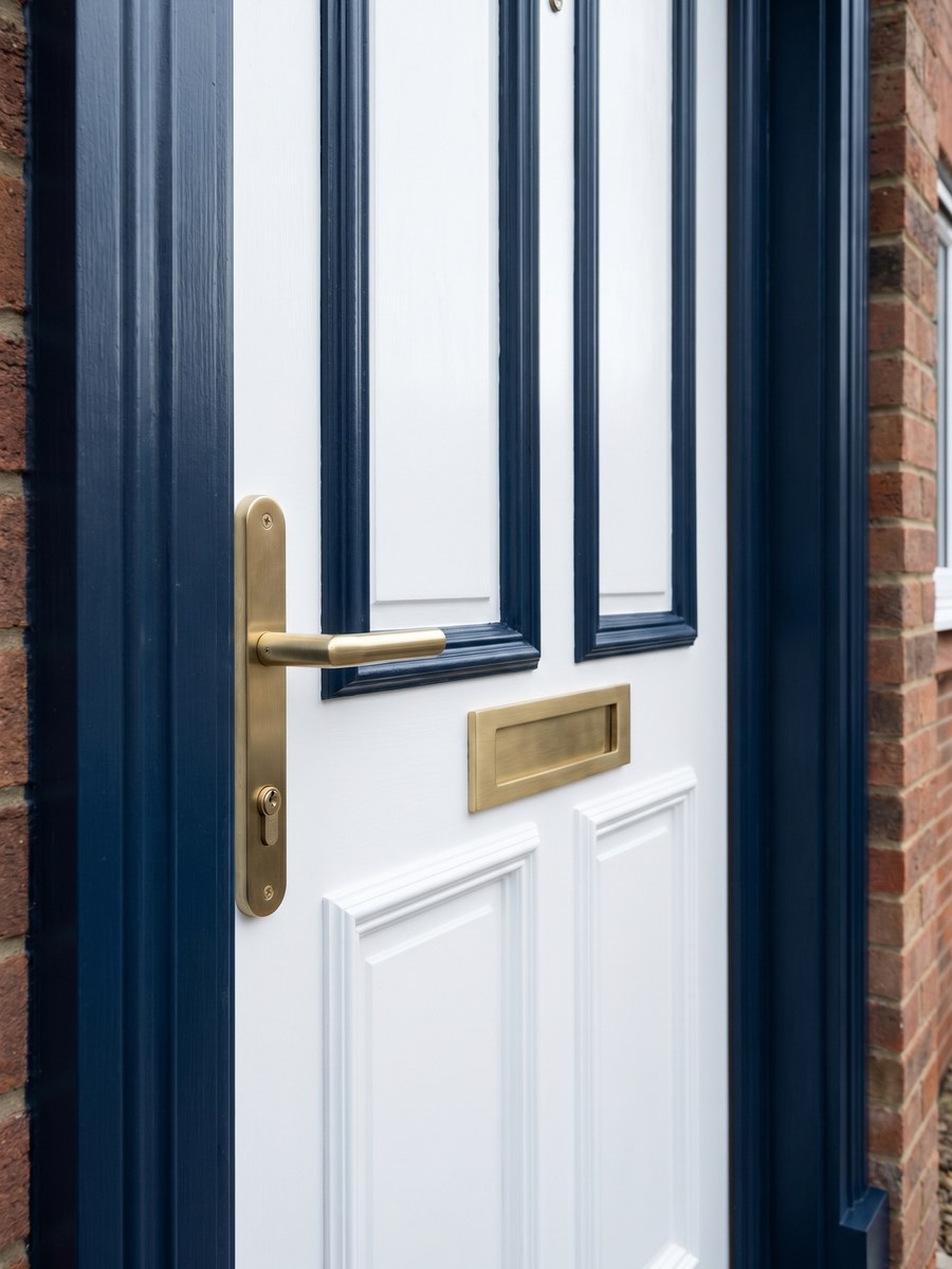 Door and trim painting project by Ariel Pro Painter